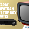 Set Top Box (STB) untuk Migrasi TV Analog ke TV Digital Bisa Didapatkan Gratis, Ini Syaratnya