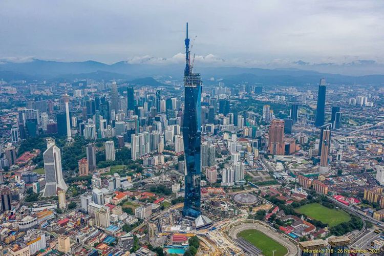 Gedung Merdeka 118 Malaysia akan ditetapkan untuk menjadi gedung tertinggi kedua di dunia, setelah selesai tahun depan.