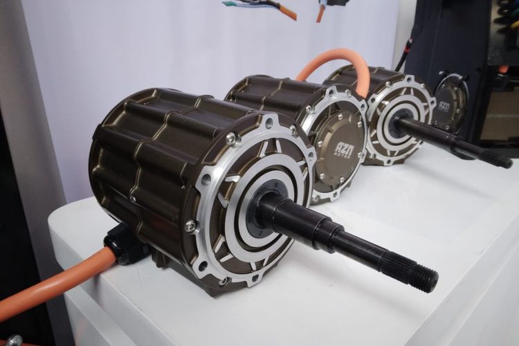 PT Mitrametal Perkasa meluncurkan dinamo untuk motor listrik dengan merek AZN Motor.