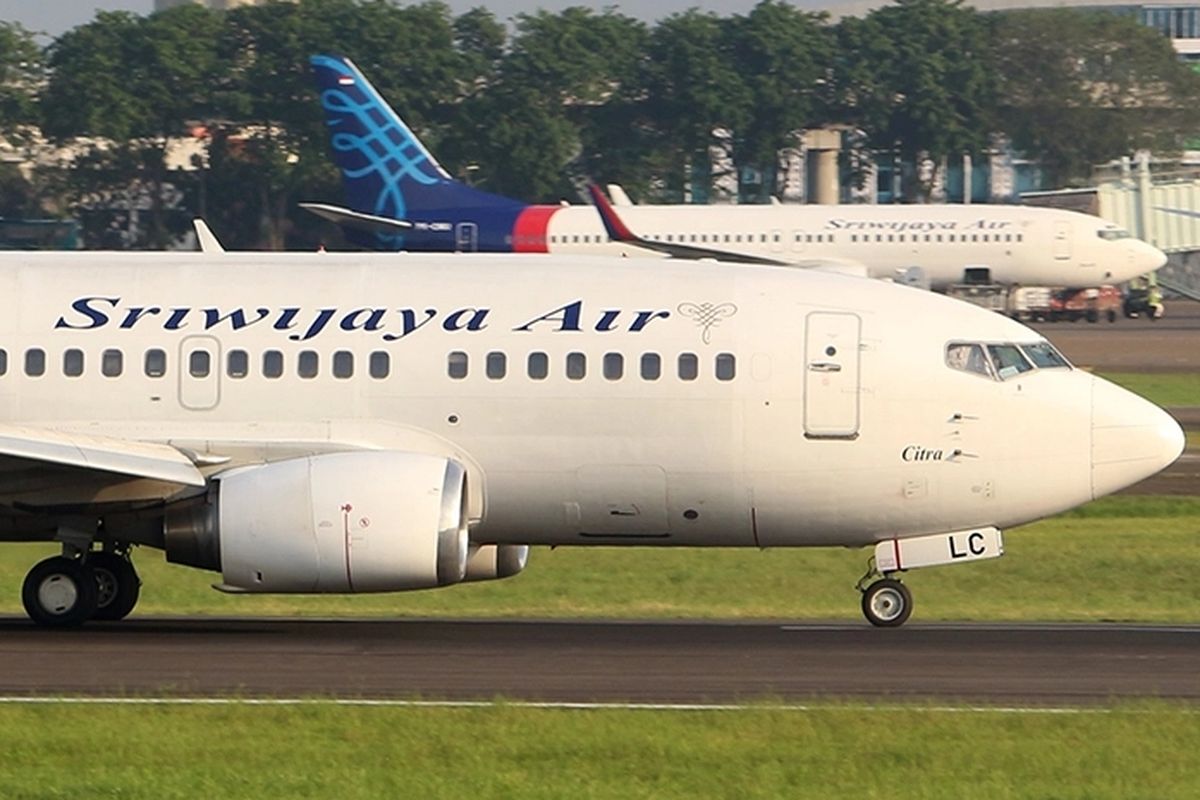 B737-500 Sriwijaya Air registrasi PK-CLC, dengan nosename Citra. Pesawat ini jatuh di perairan Kepulauan Seribu pada Sabtu (9/1/2021).