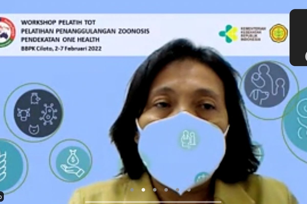 Tangkapan layar saat zoom meeting dengan Juru Bicara Gugus Tugas Penanganan Covid-19 Kulon Progo, Daerah Istimewa Yogyakarta, TH Baning Rahayujati.