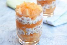 Resep Dessert Melon Sagu Mutiara, Dingin dan Segar