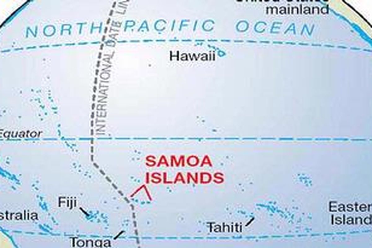 Peta Kepulauan Samoa