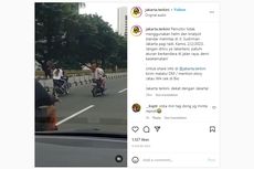 Fenomena Pengendara Motor Tanpa Helm di Jalan Protokol Makin Terasa