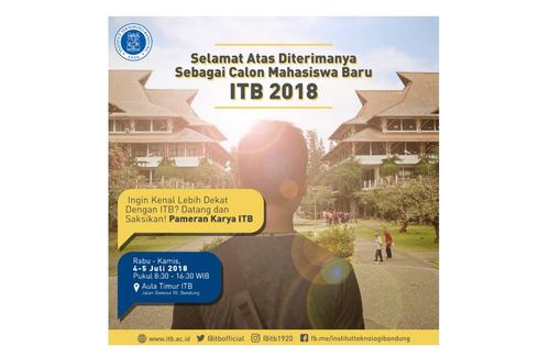 Jadwal dan Cara Registrasi Mahasiswa ITB dari Jalur SBMPTN