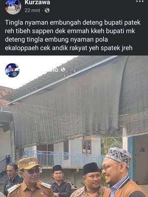 Postingan ujaran kebencian terhadap Bupati Pamekasan di akun Facebook, Rabu (11/6/2025).