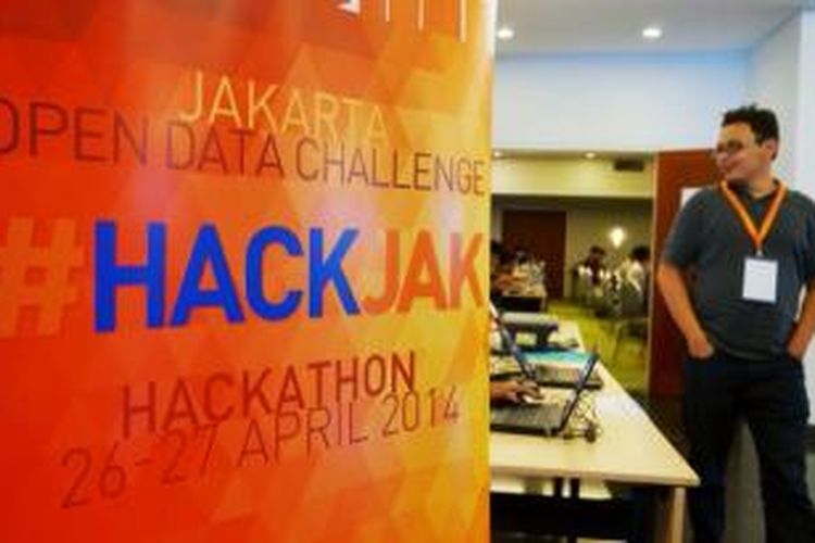 Suasana Hackathon Jakarta (#hackjak 2014) di Hotel Harris, Tebet, Jakarta, Sabtu (26/4/2014).