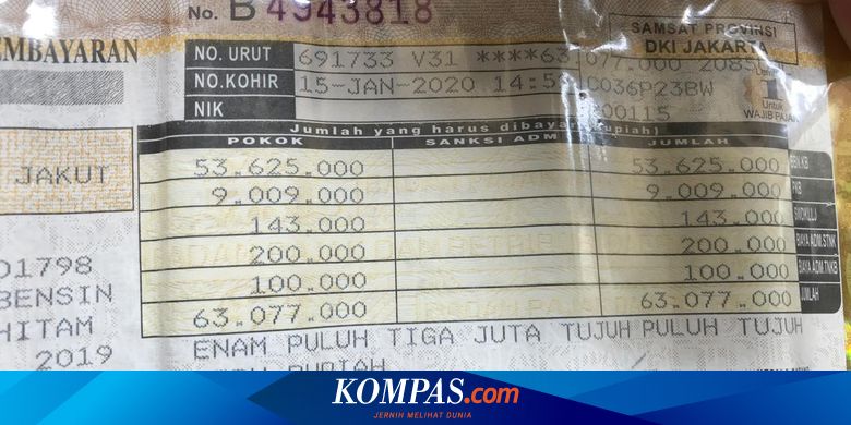 Bebas Denda Pajak Kendaraan Diperpanjang Catat Wilayah Dan Tanggalnya