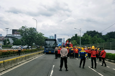 Demo Tolak Perppu Cipta Kerja di DPR Selesai, Jalan Gatot Subroto Kembali Dibuka