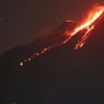 Gunung Karangetang Keluarkan Sinar Api Setinggi 10 Meter dan Leleran Lava