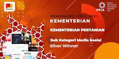 Medsos Kementan Raih Silver Winner di Ajang PRIA 2021