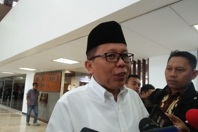 Sekretaris Jenderal PPP Arsul Sani di Kompleks Parlemen, Senayan, Jakarta, Jumat (13/12/2019).