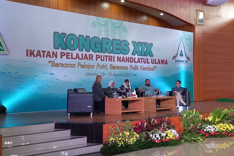 Pluang dalam Kongres Ikatan Pelajar Putri Nahdlatul Ulama (IPPNU) XIX, Minggu (14/8/2022).