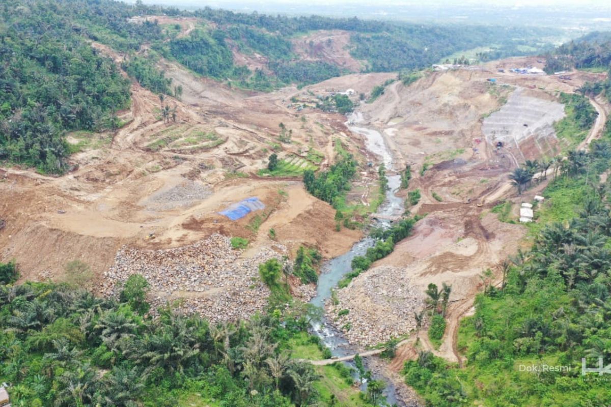 Bendungan Meninting di Lombok Barat. Nusa Tenggara Barat (NTB).