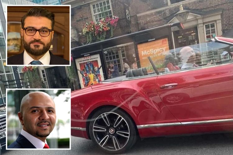Dua menteri senior Afghanistan terlihat sedang berkendara di sekitar London dengan Bentley saat negara mereka hampir jatuh ke tangan Taliban.
