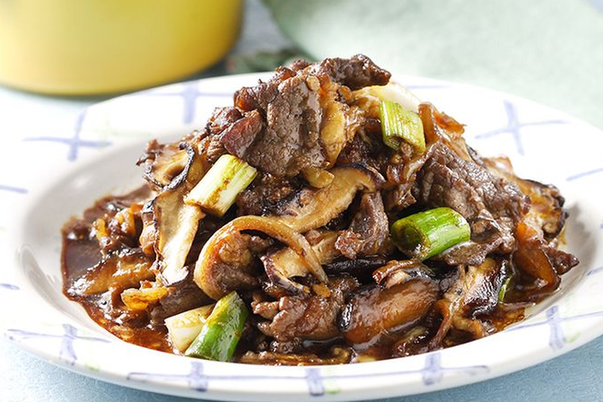 Daging Tumis Kecap Jamur