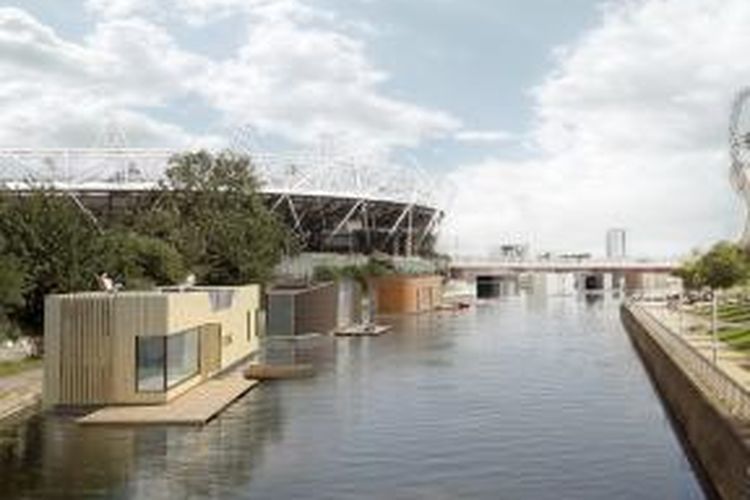 London Floating House telah diselesaikan pada 2014 lalu oleh Baca Architects