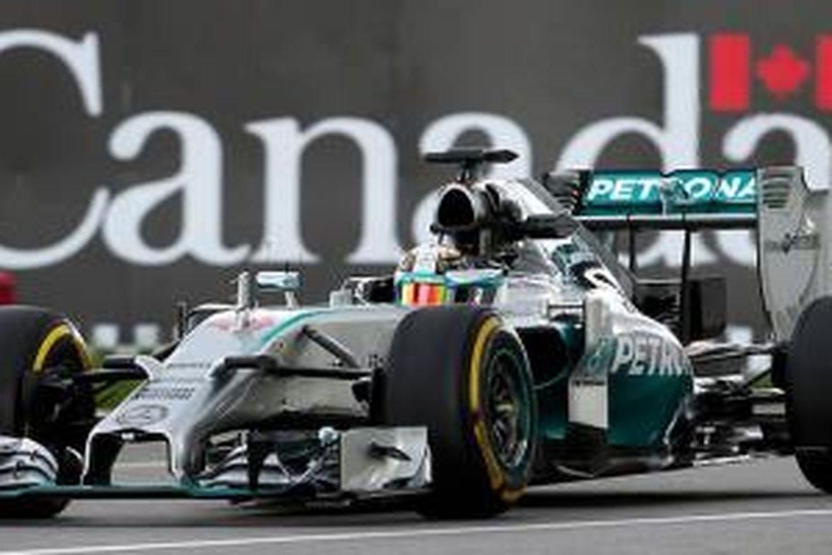 Lewis Hamilton gagal finish di GP Kanada