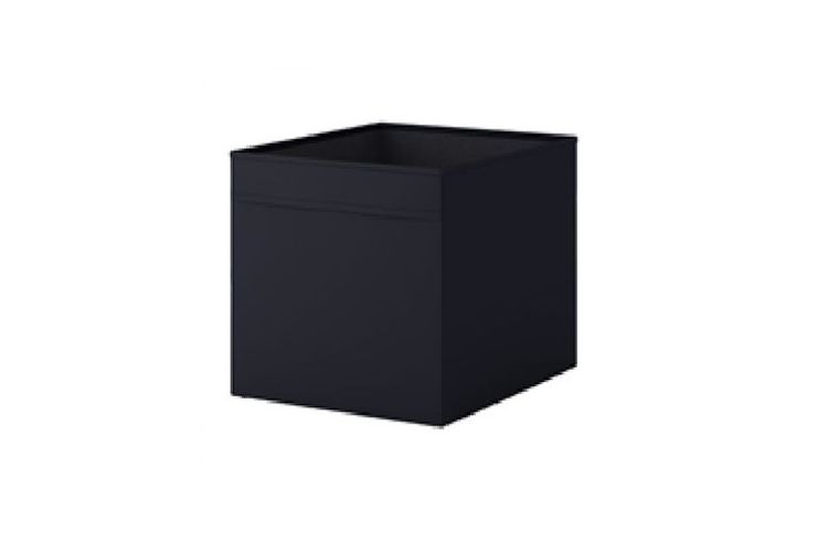 Storage box hitam seri DRÖNA. (Dok. IKEA)