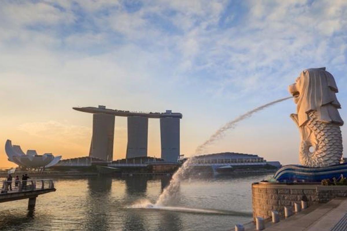 Patung Merlion di Singapura