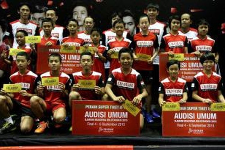 Seabagian peserta yang dapat tiket lolos ke babak final  Audisi Umum Djarum Beasiswa Bulutangkis:di Kudus, 3-5 September ini.