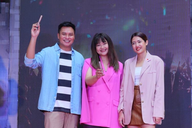 Acara peluncuran Maybelline Sky High Waterproof Mascara di Food Society Kota Kasablanka Mall, Jakarta Selatan, Jumat (1/7/2022).