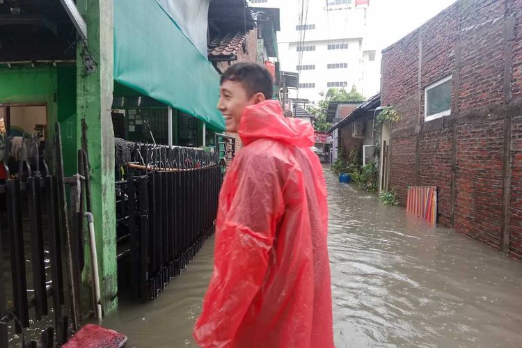 Beberapa kecamatan di Kota Semarang terendam banjir karena hujan deras. Sabtu (31/12/2022)