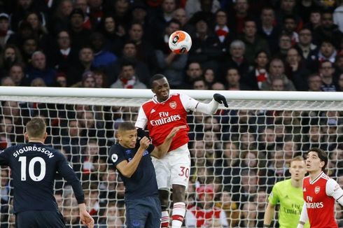 Arsenal Vs Everton, Kedua Tim Bermain Imbang di Babak Pertama