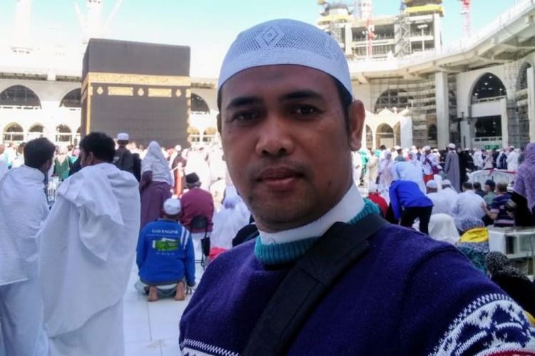 Rahim Irwandi Abdurrahim, WNI asal Lombok yang biasanya mendampingi jemaah haji dan umrah asal Indonesia.