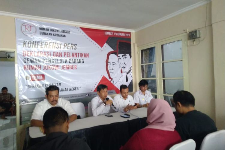 Deklarasi rumah jokowi di Kabupaten Jember menjelang PIlkada 2020