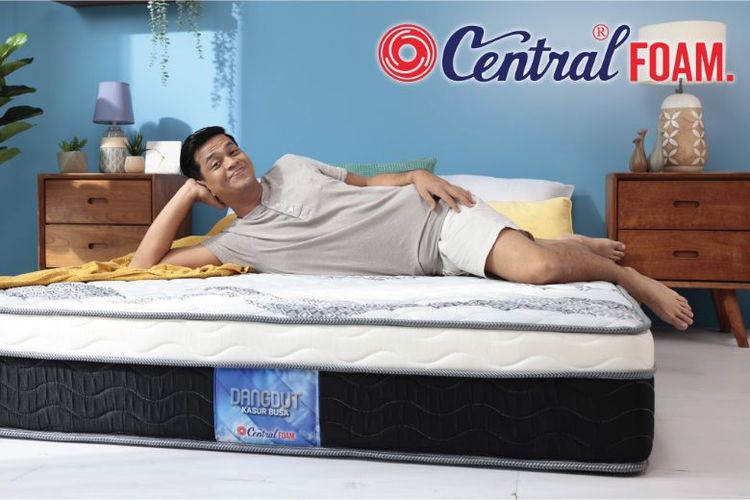 Central Foam Dangdut Plus hadir dengan desain elegan, bobot ringan, dan tidak menimbulkan suara karena terbuat dari full foam. 