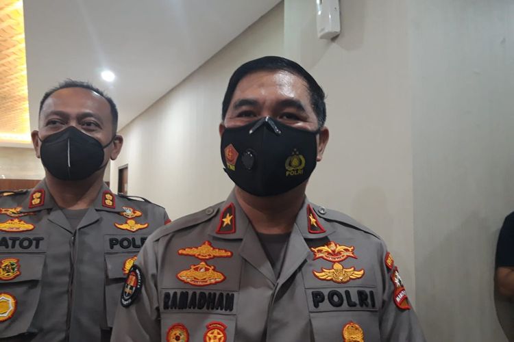 Kepala Biro Penerangan Masyarakat (Karo Penmas) Divisi Humas Polri Brigjen Pol Ahmad Ramadhan di Mabes Polri, Jakarta, Senin (10/1/2022).