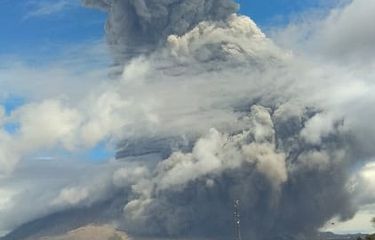 Letusan Sinabung (10/8/2020) pukul 10.16 WIB