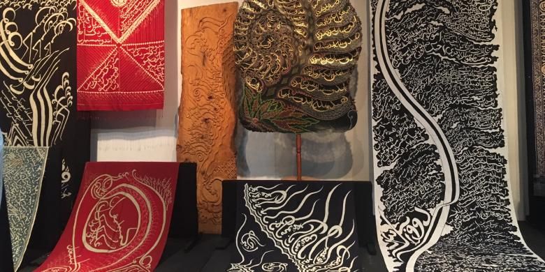 Kain Besurek asal Bengkulu hadir di acara Selisik Batik Pesisir, Pameran dan Pasar Batik di Bentara Budaya Jakarta, Selasa (4/10/2016).