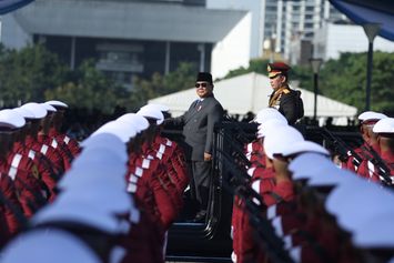 Momen Perayaan HUT ke-79 Bhayangkara di Monas