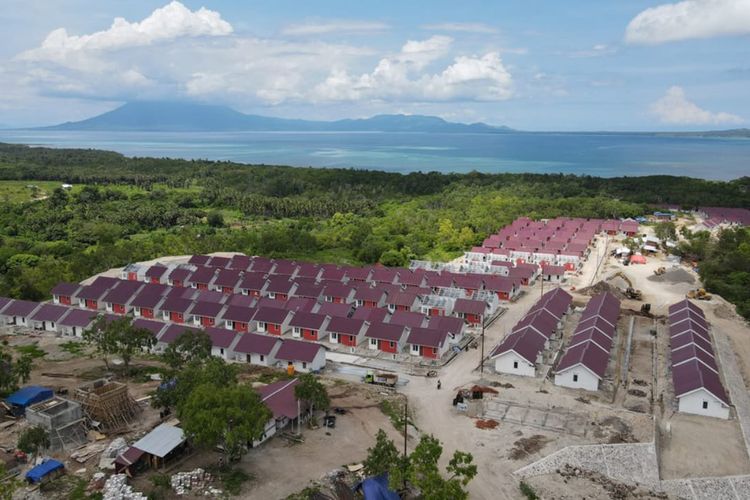 Pembangunan huntap bagi masyarakat terdampak bencana di NTT dan NTB pada April 2021 lalu.