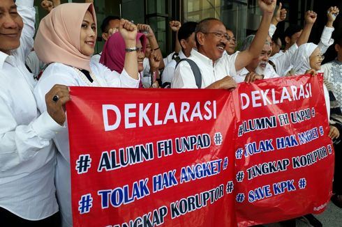 163 Alumni Fakultas Hukum Unpad Tolak Hak Angket KPK