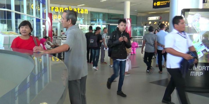 Suasana Bandara Depati Amir Pangkal Pinang.