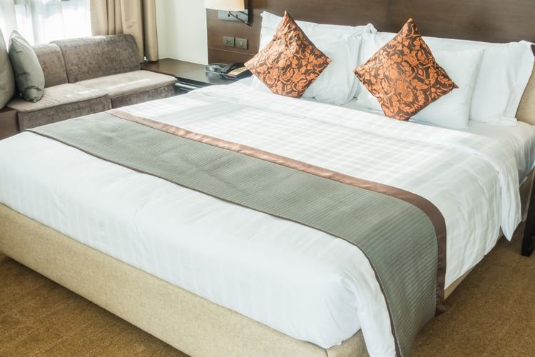 Ilustrasi kasur, tempat tidur. 