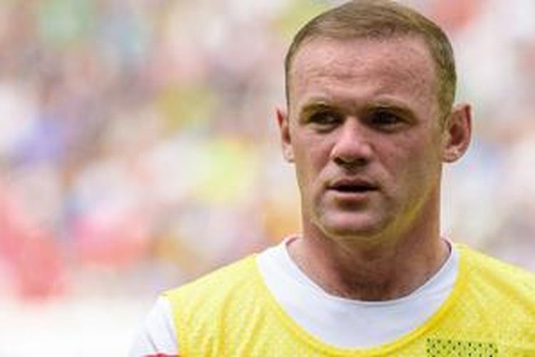 Kapten tim nasional Inggris, Wayne Rooney. 