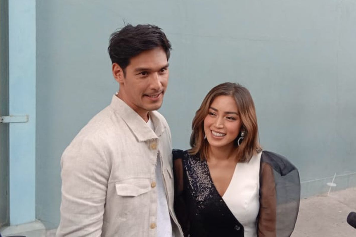 Jessica Iskandar dan Richard Kyle di Gedung Trans, Mampang Prapatan, Jakarta Selatan, Selasa (18/6/2019).