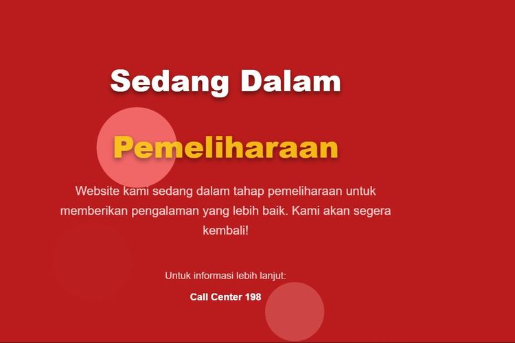 LHKPN Website Inaccessible, KPK: We Apologize, System Maintenance Underway
