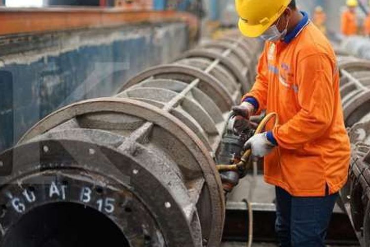 Beton milik PT Waskita Beton Precast (WSBP)