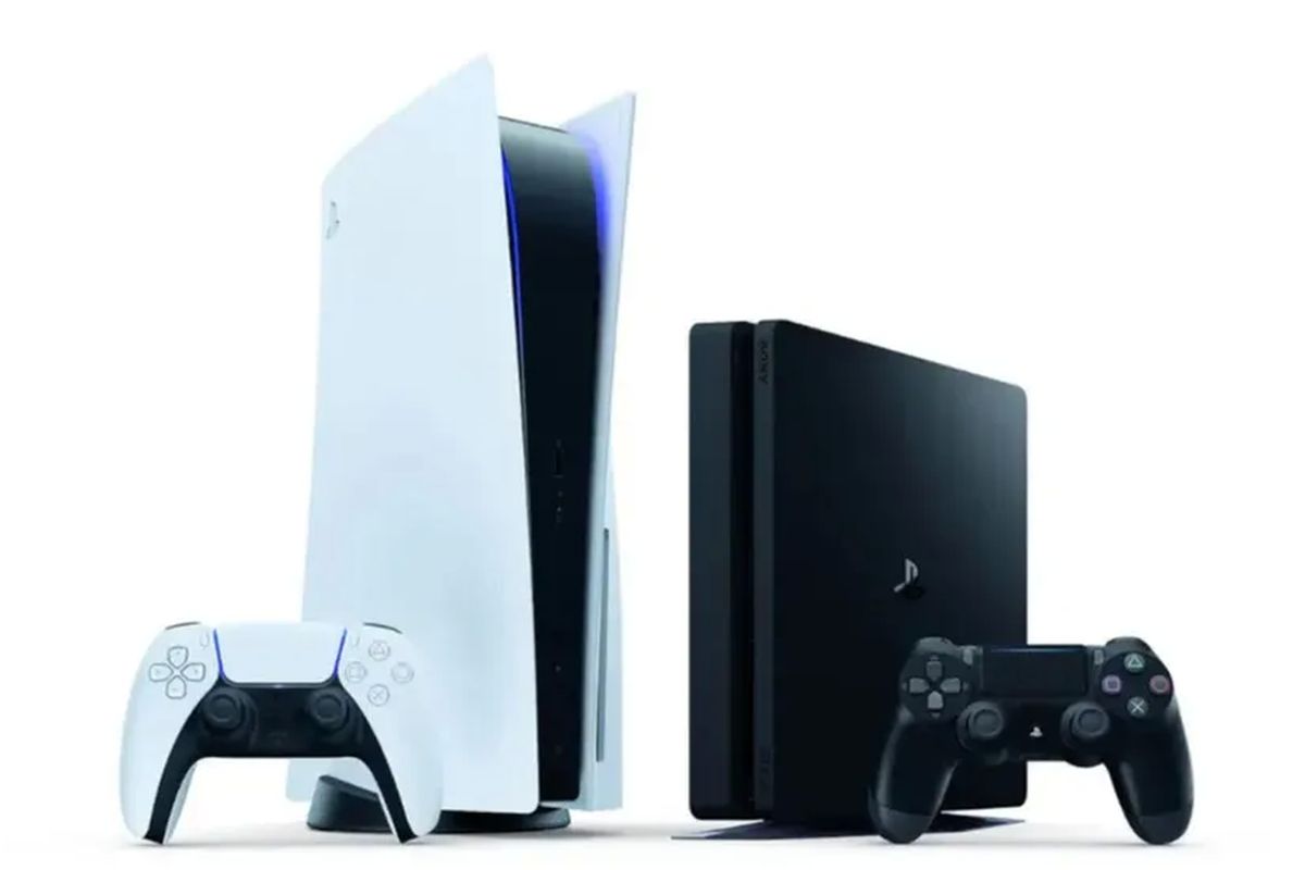 Ilustrasi PS5 dan PS4.