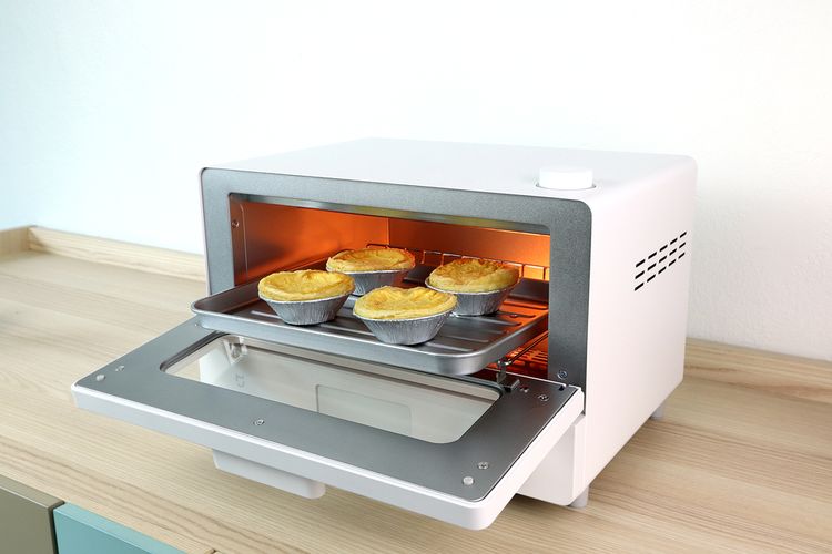 Ilustrasi oven toaster, toaster oven. 