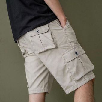 Celana kargo pendek pria BAPIN, shopee.com