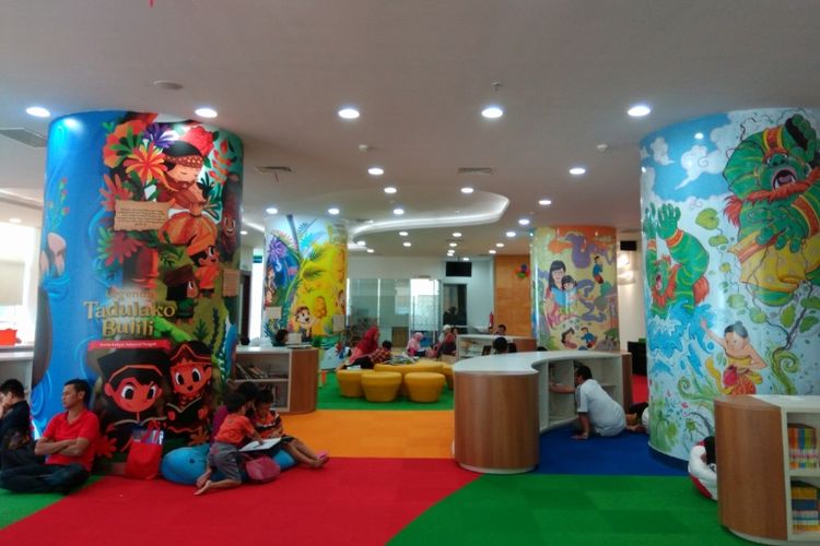 Ruang Layanan Anak di Perpustakaan Nasional RI, Jakarta.