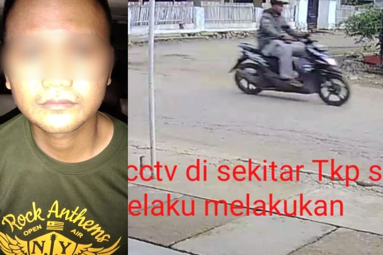 Kolase foto pelaku perampokan gerai BRI Link di Lampung Tengah yang ditangkap polisi, Minggu (22/1/2023).