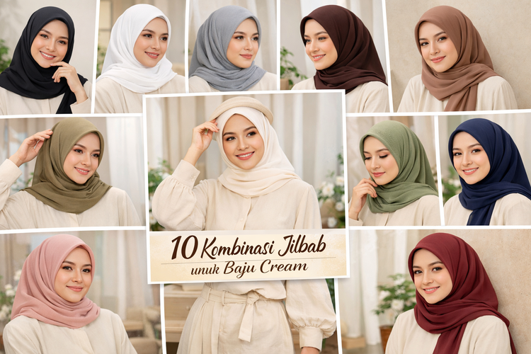 Baju Cream Cocok dengan Jilbab Warna Apa? Ini 10 Kombinasi yang Bikin Tampilan Elegan