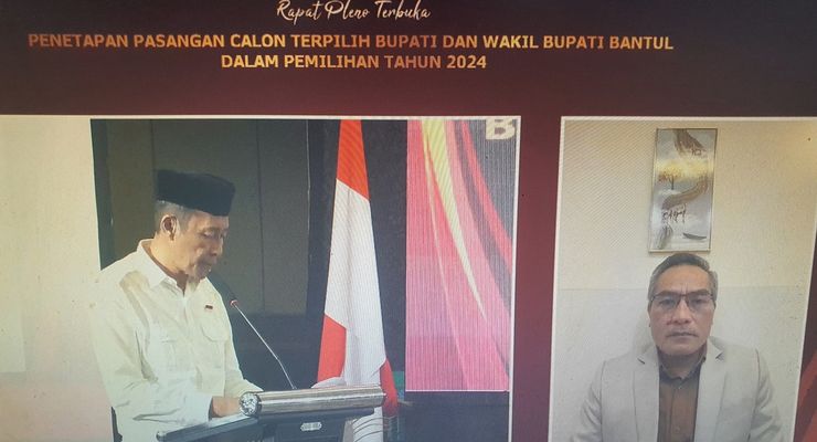 Ditetapkan Pemenang Pilkada Bantul, Abdul Halim Hadir Melalui "Zoom" dari Mesir